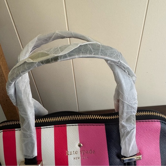 Kate Spade Story Book Cedar Street Flag Stripes Maise Satchel NWT - Picture 5 of 14
